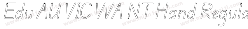 Edu AU VIC WA NT Hand Regular字体转换